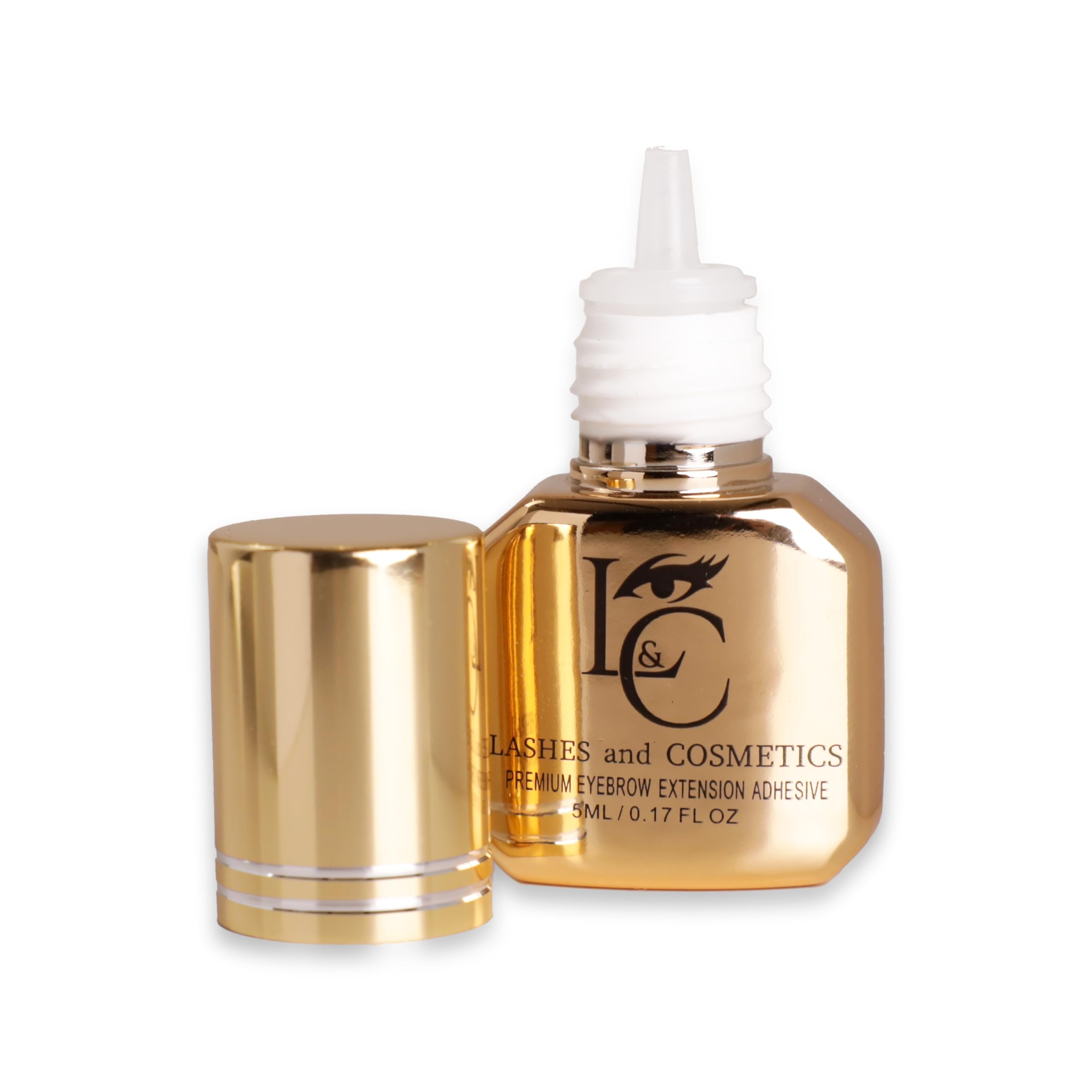 KC Republic Lash Eyebrow Extensions Kit with 1 x Trays of Mink False Eyebrows in Black Comes on Mixed Length Trays 5-8 mm, Eyebrow Glue Clear & Dual Pack (Straight & Curved Tip) Extension Tweezers