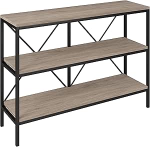 Amazon.com: Henn&Hart 42" Wide Rectangular Console Table in Blackened ...