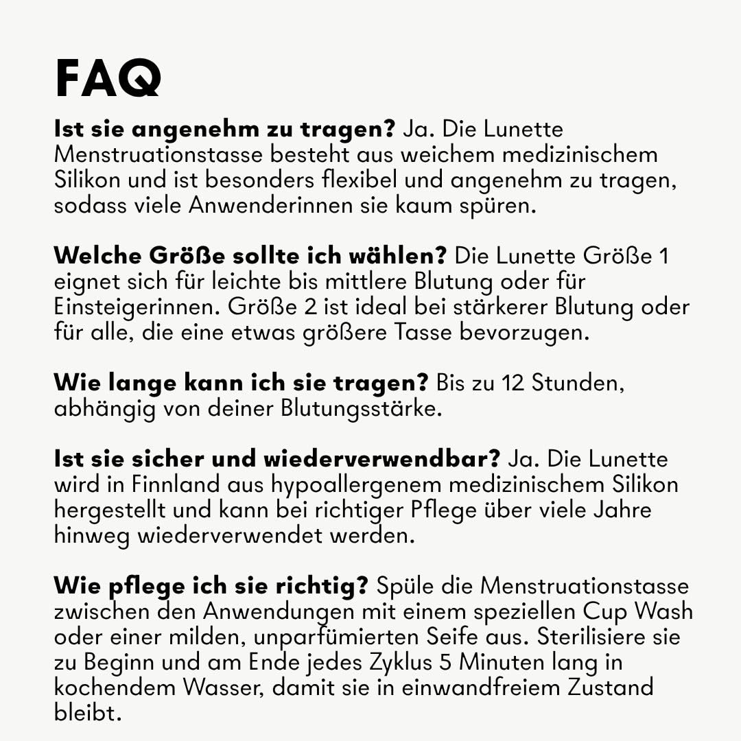 Lunette Menstruationstasse – Wiederverwendbare Periodentasse – BPA-freies Medizinisches Silikon – Bis zu 12 Stunden Komfort – Tampon-Alternative - Größe 2 Violet