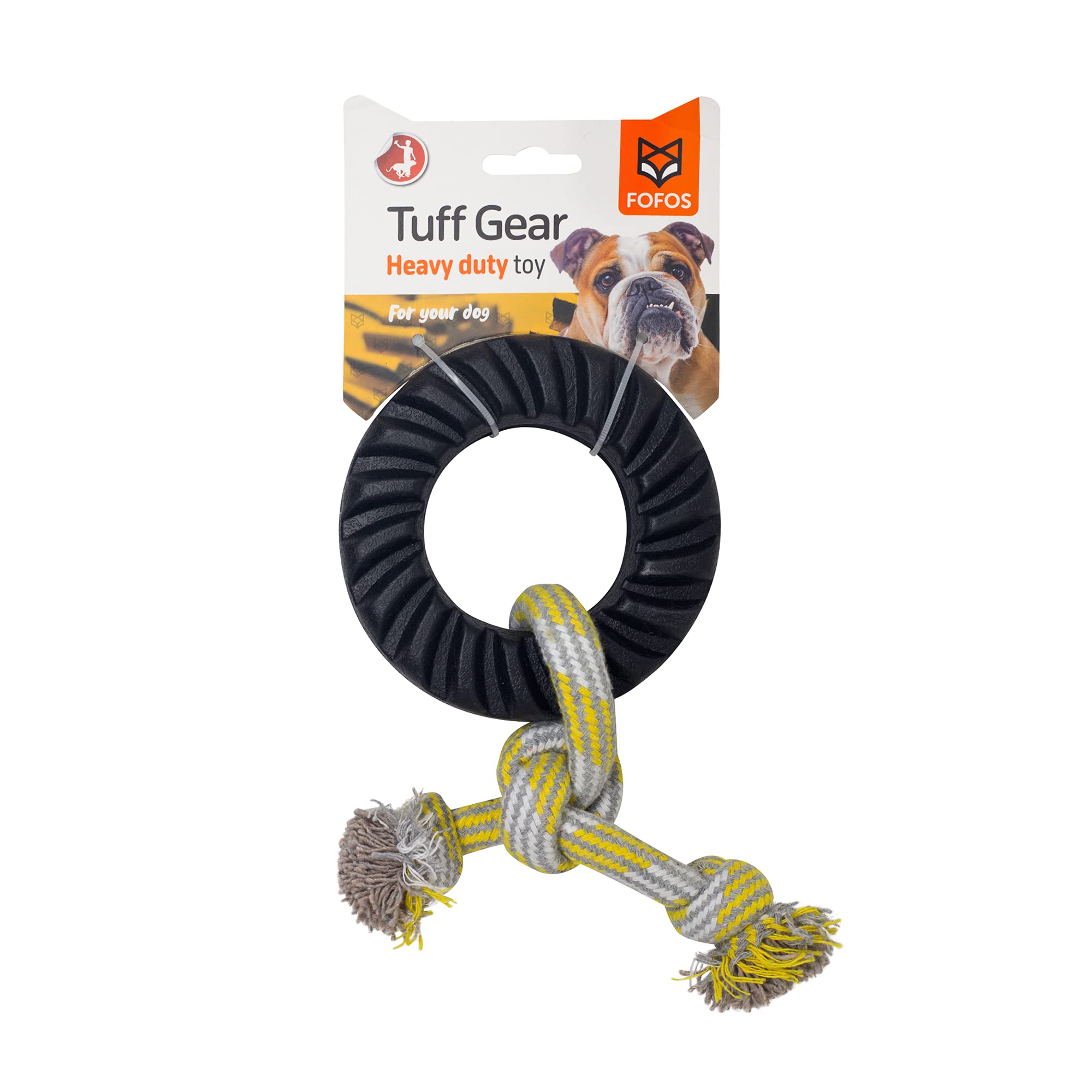 BarkButler x Fofos Extremely Durable Tyre&Rope Dog Chew Toy-Small,Black|Small-Medium Dogs(5-20kgs)|Aggressive Chewers|Treat-Dispensing|Cotton Rope|for All Breeds (B09DGGCRVP) Amazon Price History, Amazon Price Tracker