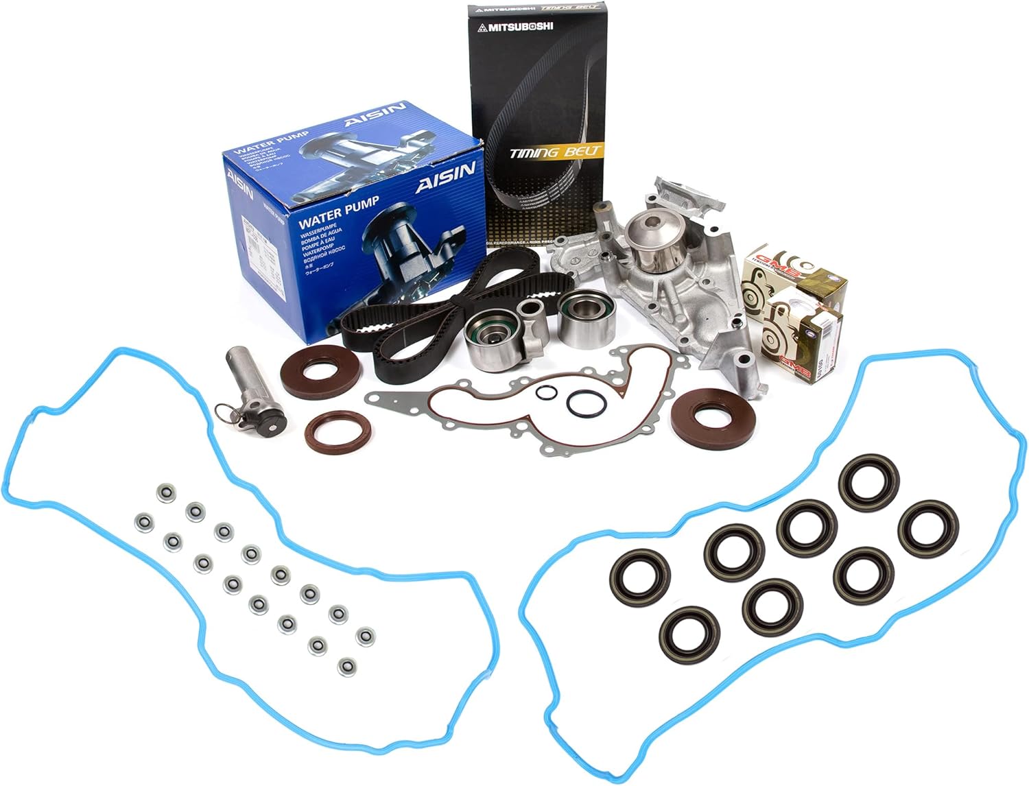 MA-9761289637 Timing Belt Kit AISIN Water Pump Valve Cover Gasket Compatible With/For 90-97 Lexus 4.0L 1UZFE