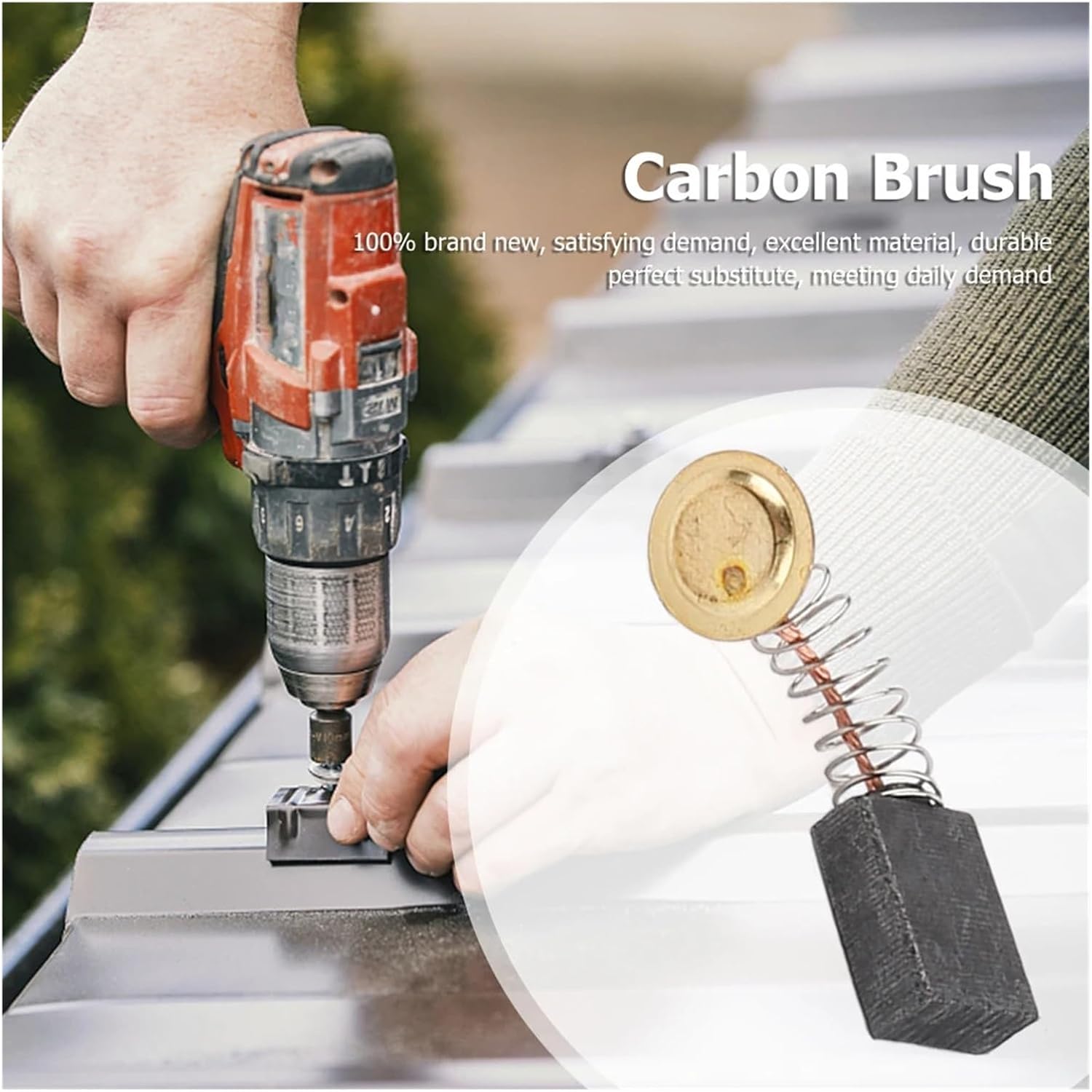 Carbon Brushes 30pcs Motor Carbon Brush Set Replacement Parts For Most Power Tools Electric