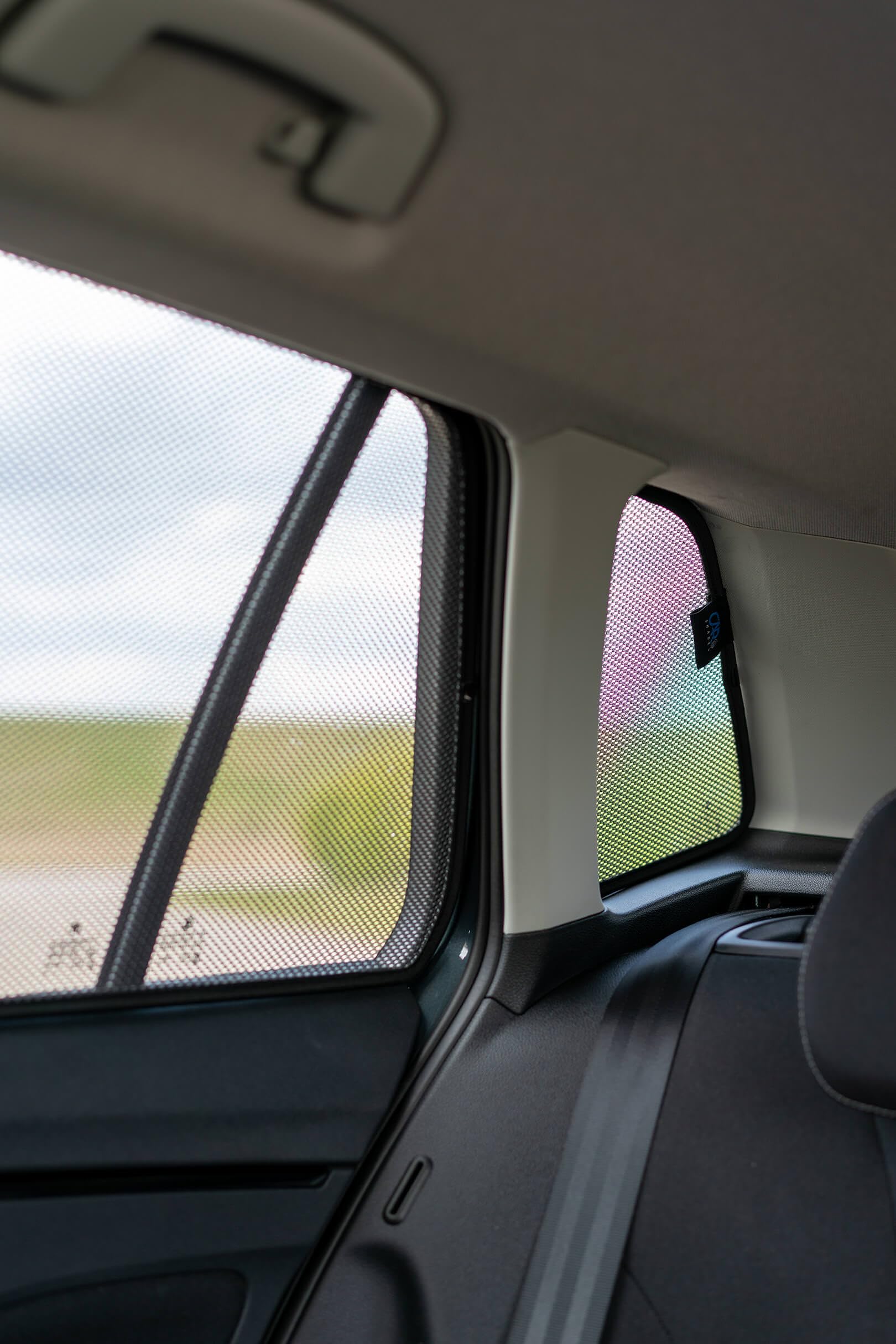 Satz Car Shades kompatibel mit Skoda Kamiq 2019- (6-teilig), Schwarz