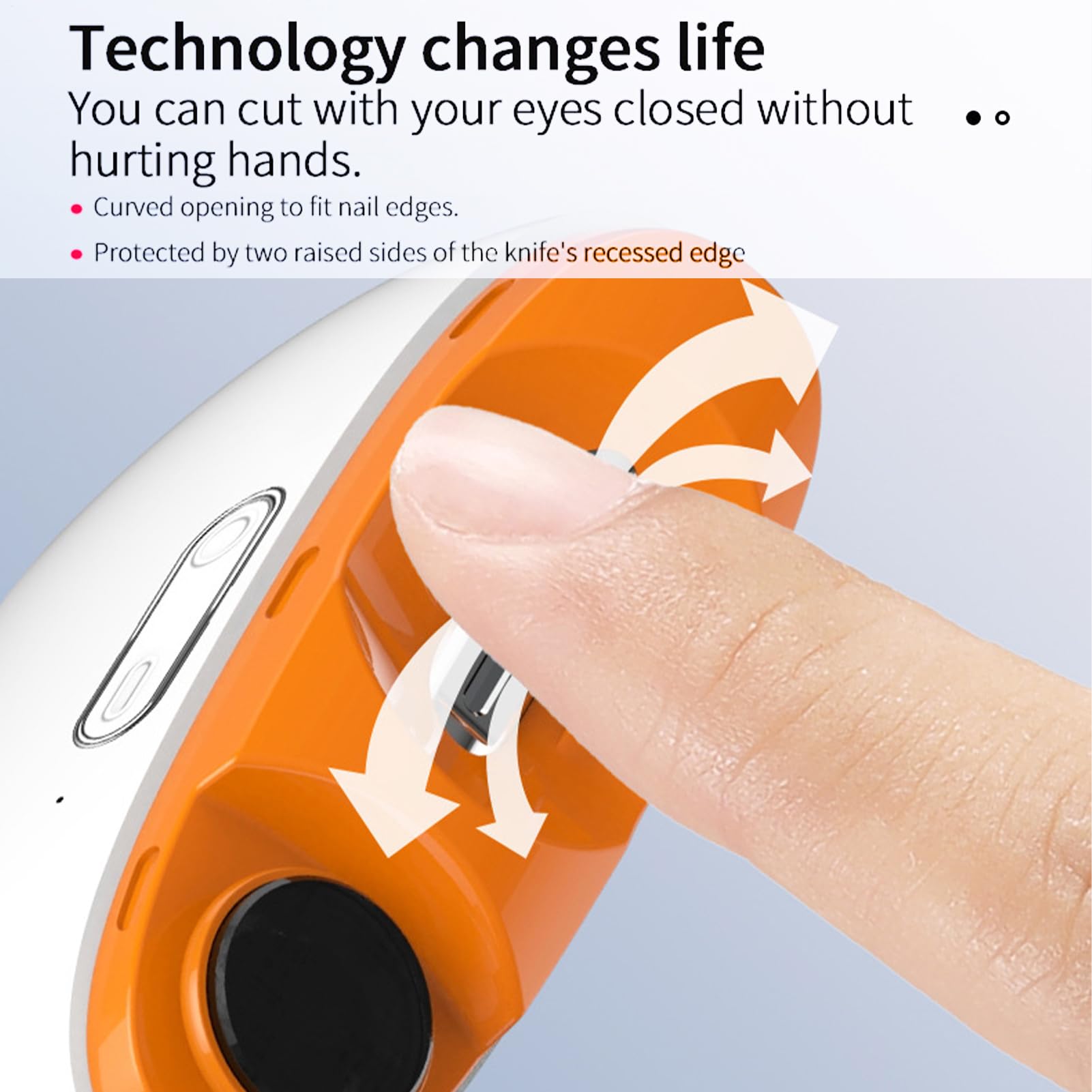 Cortauñas Automático Herramienta de Manicura Recargable | Cortauñas Eléctrico para Personas Mayores Para Casa, Salón, Viaje, Dormitorio, Viaje por Carretera, Desplazamientos y