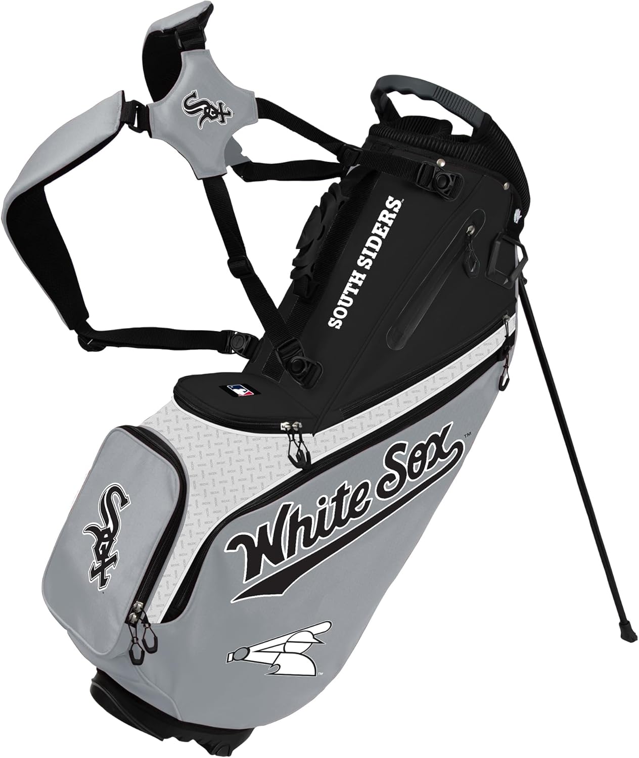 美品 マンシングウェア キャディバッグ グラフィック 軽量 スタンド式