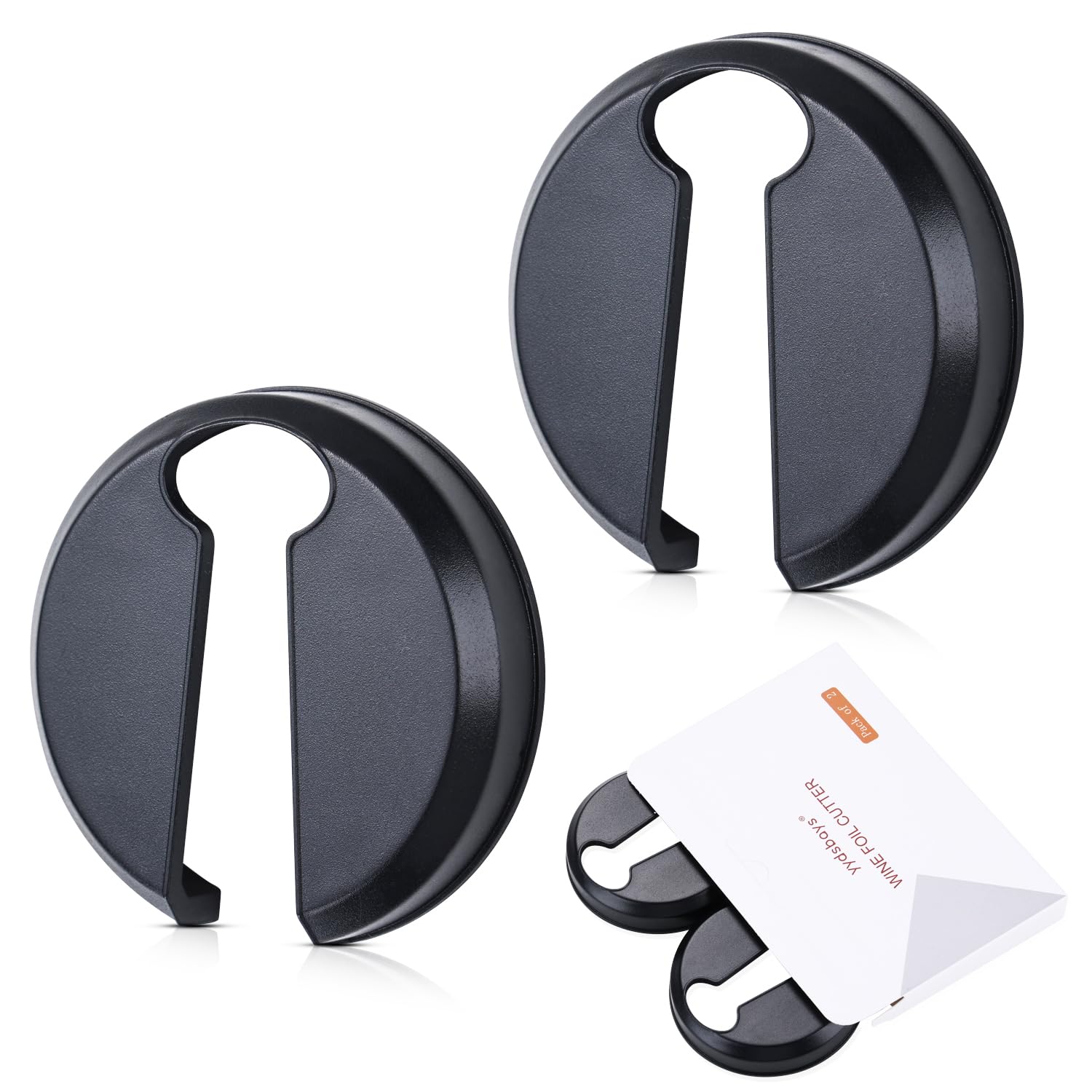 Cortacápsulas para Botellas Cuchillas para Papel Aluminio 2PCS Cortador Papel Vino Cortador de Vino Cortador Cápsulas Para Botellas Vino (Gris Oscuro)