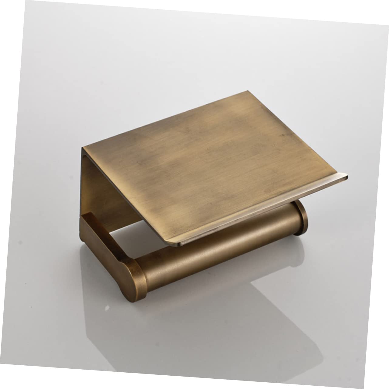 STOBAZA Porta Di Carta Igienica in Alluminio Anticato Mensola Per Cellulare e Fazzoletti Accessori Da Bagno Multifunzionale Ripiano Per Di Carta Porta Oggetti Da Parete