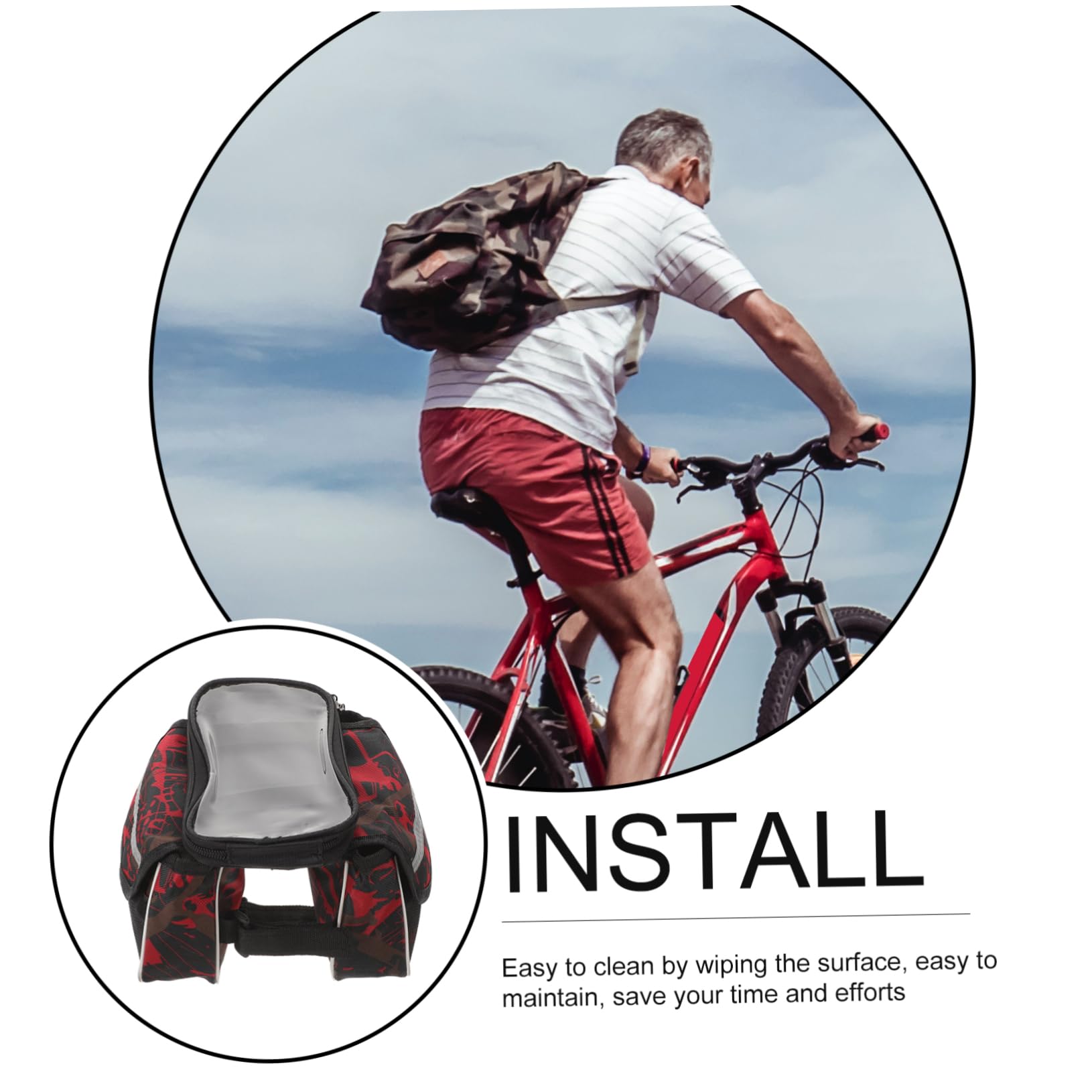 BESPORTBLE 5pezzi Per Per Smartphone Copertura Antipioggia Facile Installare Per Ciclisti e Mountain Bike
