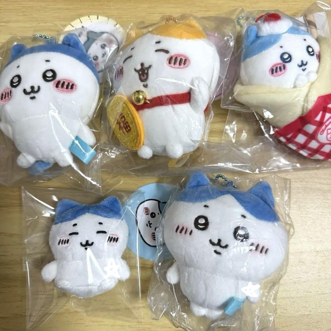 Amazon.co.jp: ちいか ハチワレ マスコットセット set もちっと 招き猫 
