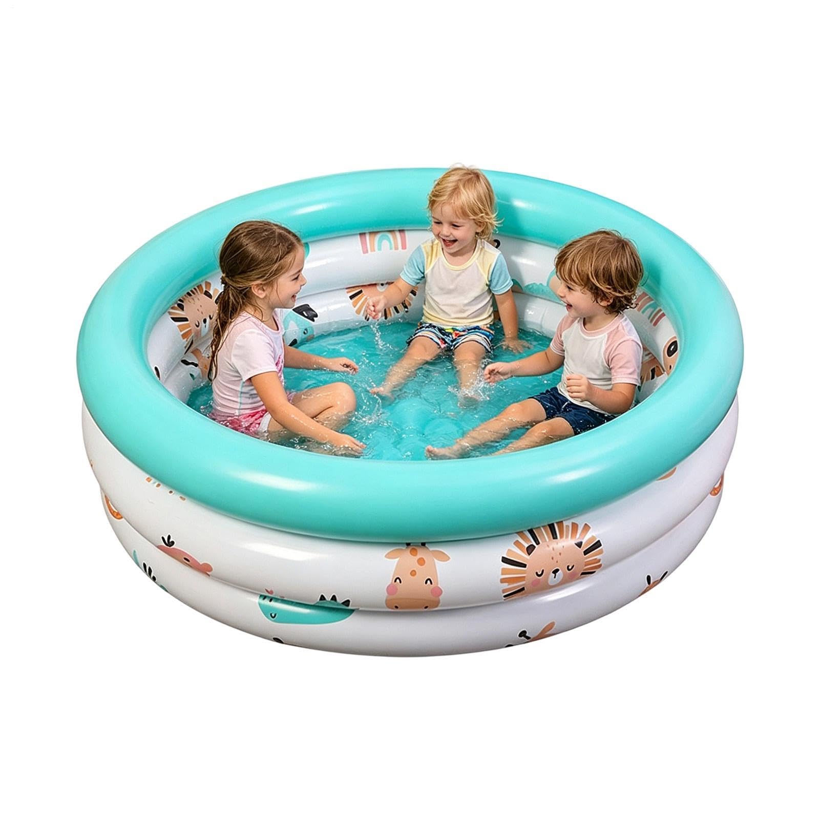 Piscina para Niños - Bañera Hinchable con Estampado,Piscina Hinchable para Niños | para, Niñas, Mascotas, Pelota de Mar, de, Jardín, Patio, Playa, Espacio