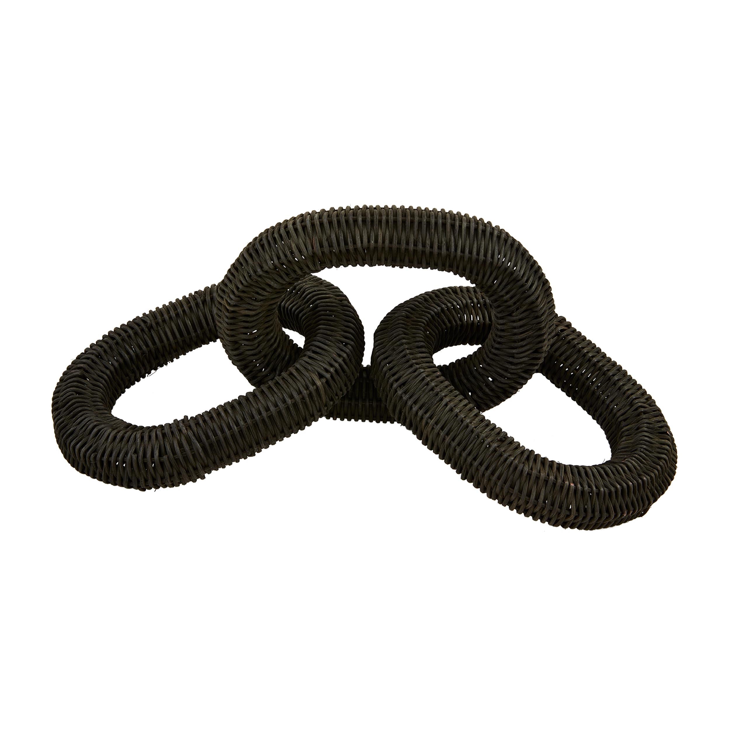 Mud Pie Black Rattan Links