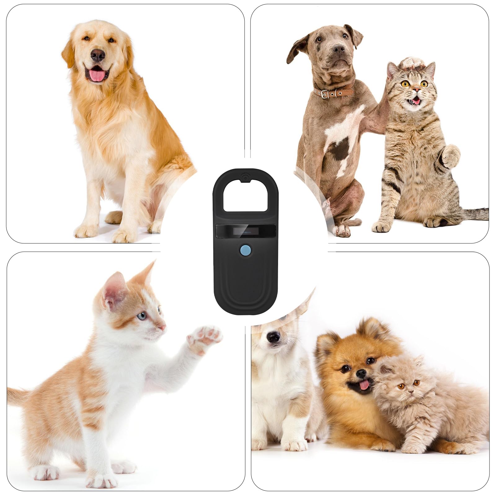 Lettore di microchip per animali domestici, lettore di chip per animali domestici, lettore di chip per animali domestici, scanner ID per animali domestici, lettore di microchip per la