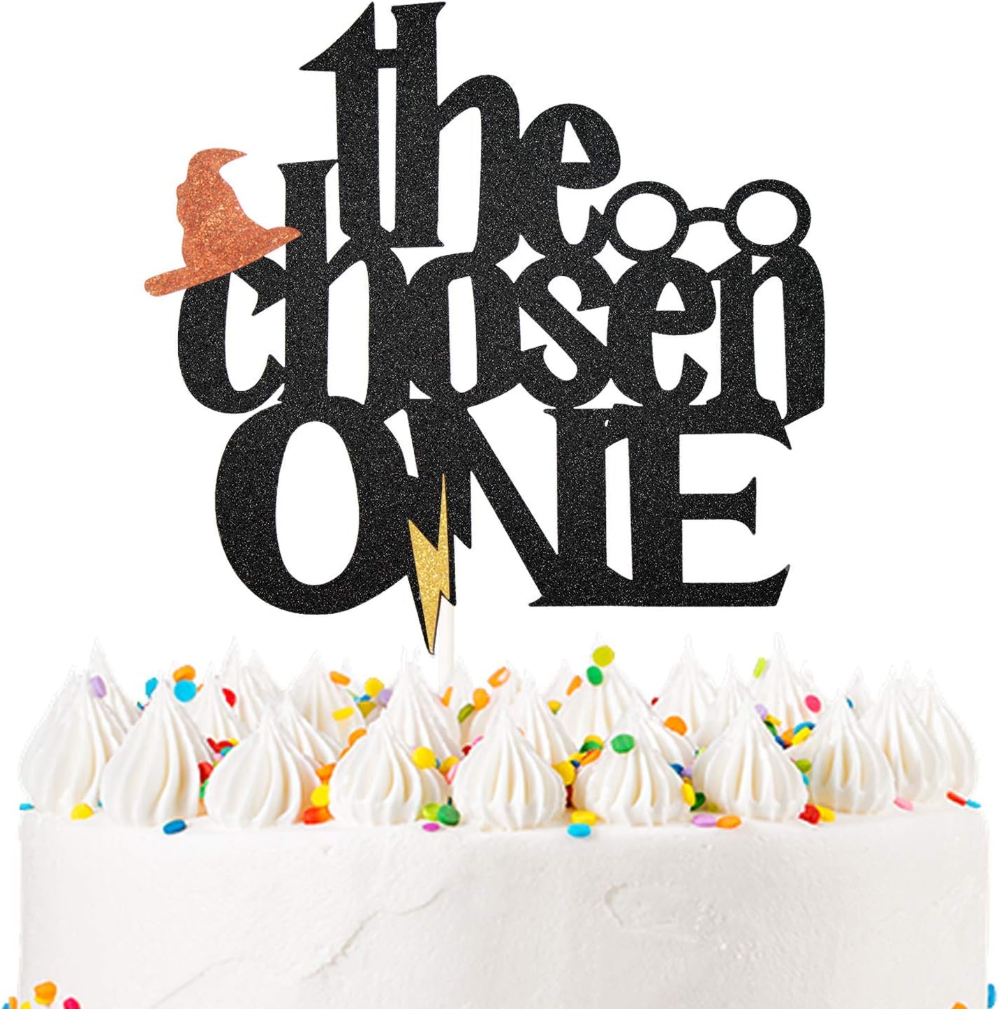 Wizard Theme The Chosen ONE Cake Topper Wizard 1st Birthday Cake Topper for Harry Theme Magic Party First Birthday Party