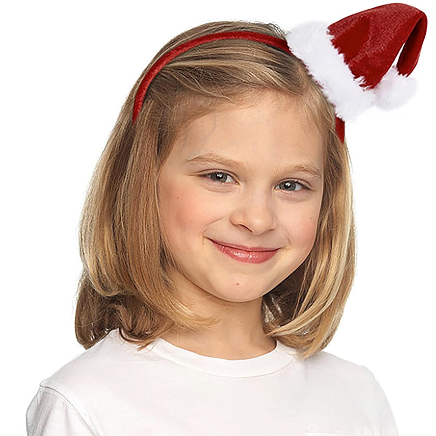 ForBaysy 2PCS Christmas Headbands For Women and Girls Santa Xmas Hat Reindeer Hairloop For Christmas Party Decoration Headwear