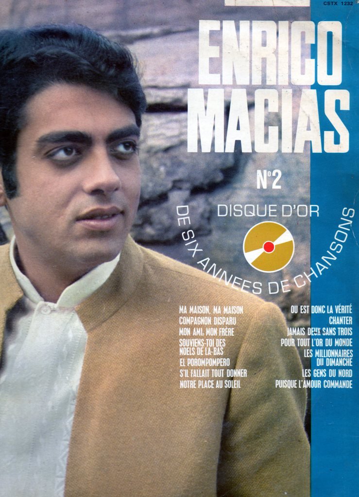 Enrico Macias disque d'or N°2 vinyl
