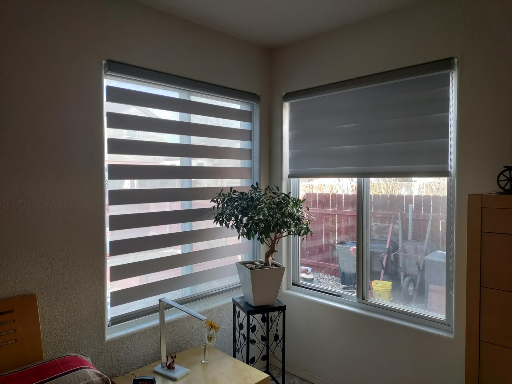 11/mo Finance Homebox Zebra Blinds for Indoor Windows, Roller Window Shades Light Filtering