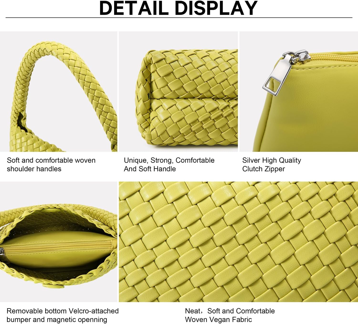 Shoulder Hobo Bags for Women,Summer Beach and Travel Mini Cute Tote Bag,Soft Vegan Leather Underarm Purse for Daily | Small, Vegan Leather, Summer, Ladies', Retro Chic - Image 7