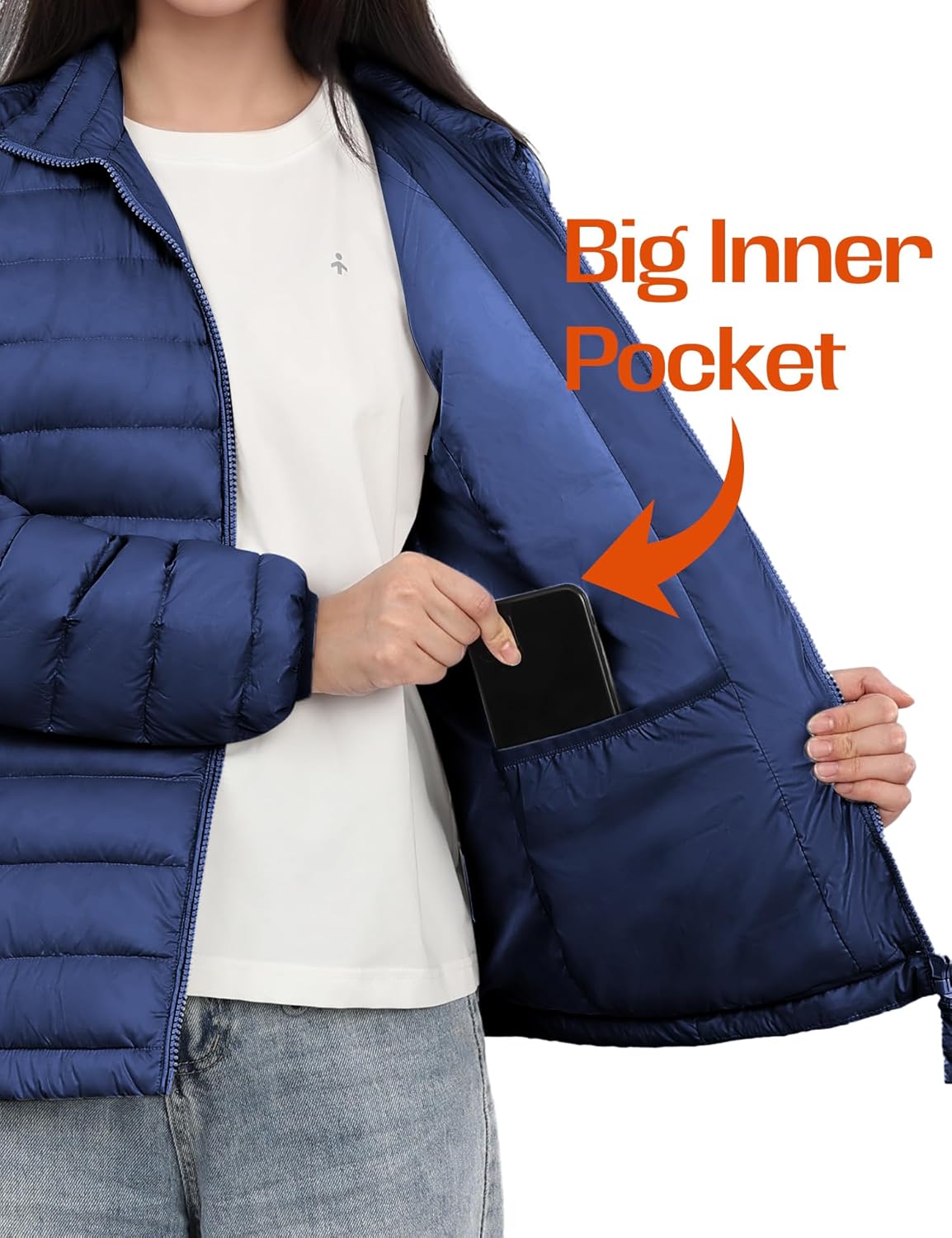 Orolay Women's Lightweight Packable Down Jacket Quilted Puffer Coat with Stand Collar - Image 6