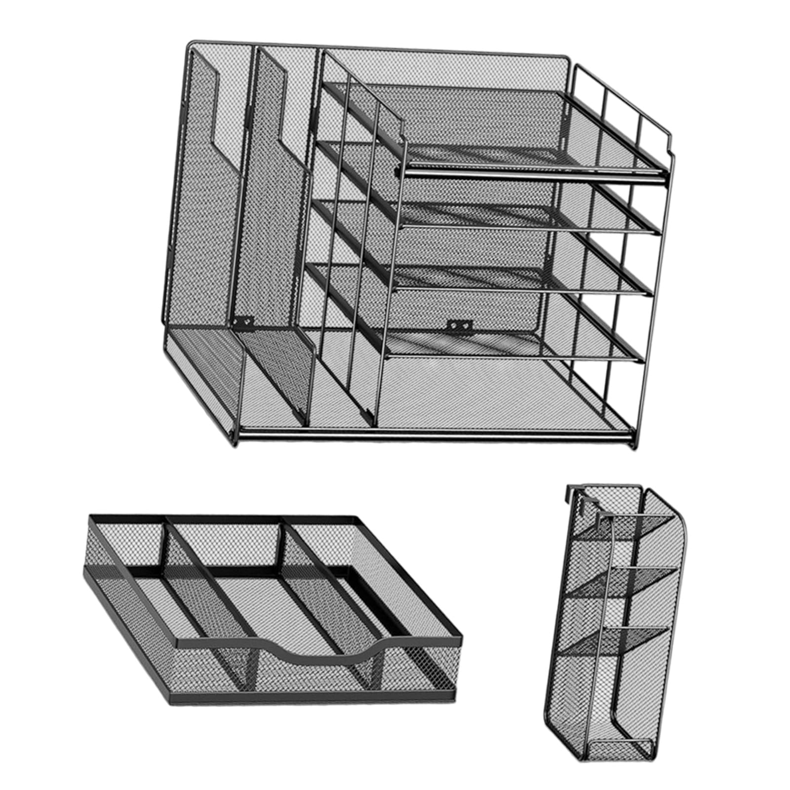 Multiple Tiers Paper Storage Letter Tray File Holders Desk Filing Tray Offices Desk Accessories Organizers File Sorter Organizers