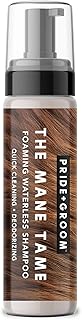 Pride and Groom The Mane Tame â€“ Waterless Foaming Shampoo for Dogs & Cats Made in USA with Clean Ingredients to Cleanse, Freshen, and Deodorize in Between Baths On-The-Go Without Water â€“ 7.1 fl oz