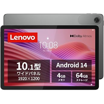 Lenovo Tab Tablet (10.1-inch Wide Panel MediaTek Helio G85 Processor 4GB 64GB Wi-Fi Model) Lunar Gray ZAEH0063JP [Android OS]
