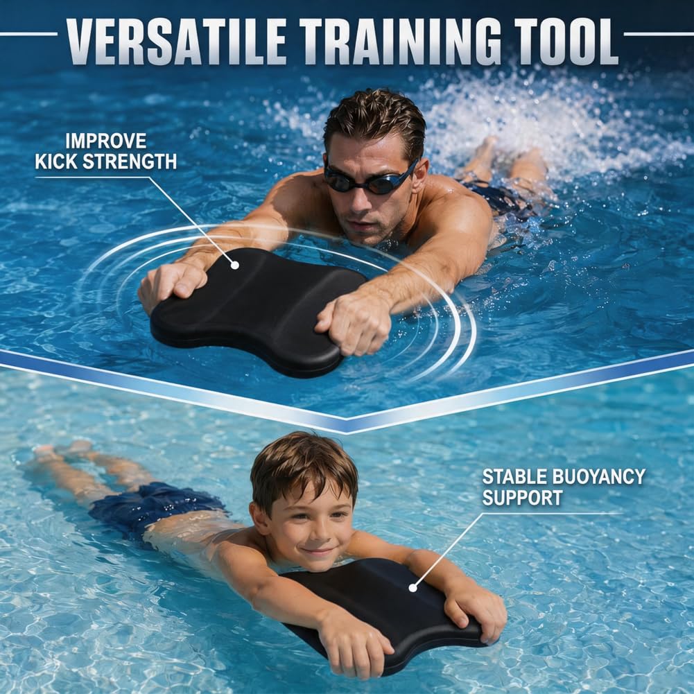 Pull Kick Schwimmbrett, 2-in-1 Pullbuoy Schwimmtraining für Kinder Erwachsene, Floating Aid für Anfänger und Wettkampfschwimmer, Optimierung Wasserlage, Technik, Körperhaltung beim Schwimmen