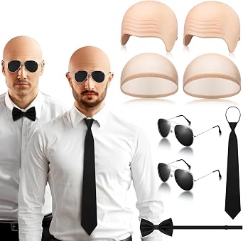 Mepase Halloween Bald Cap Costume Accessories Kit