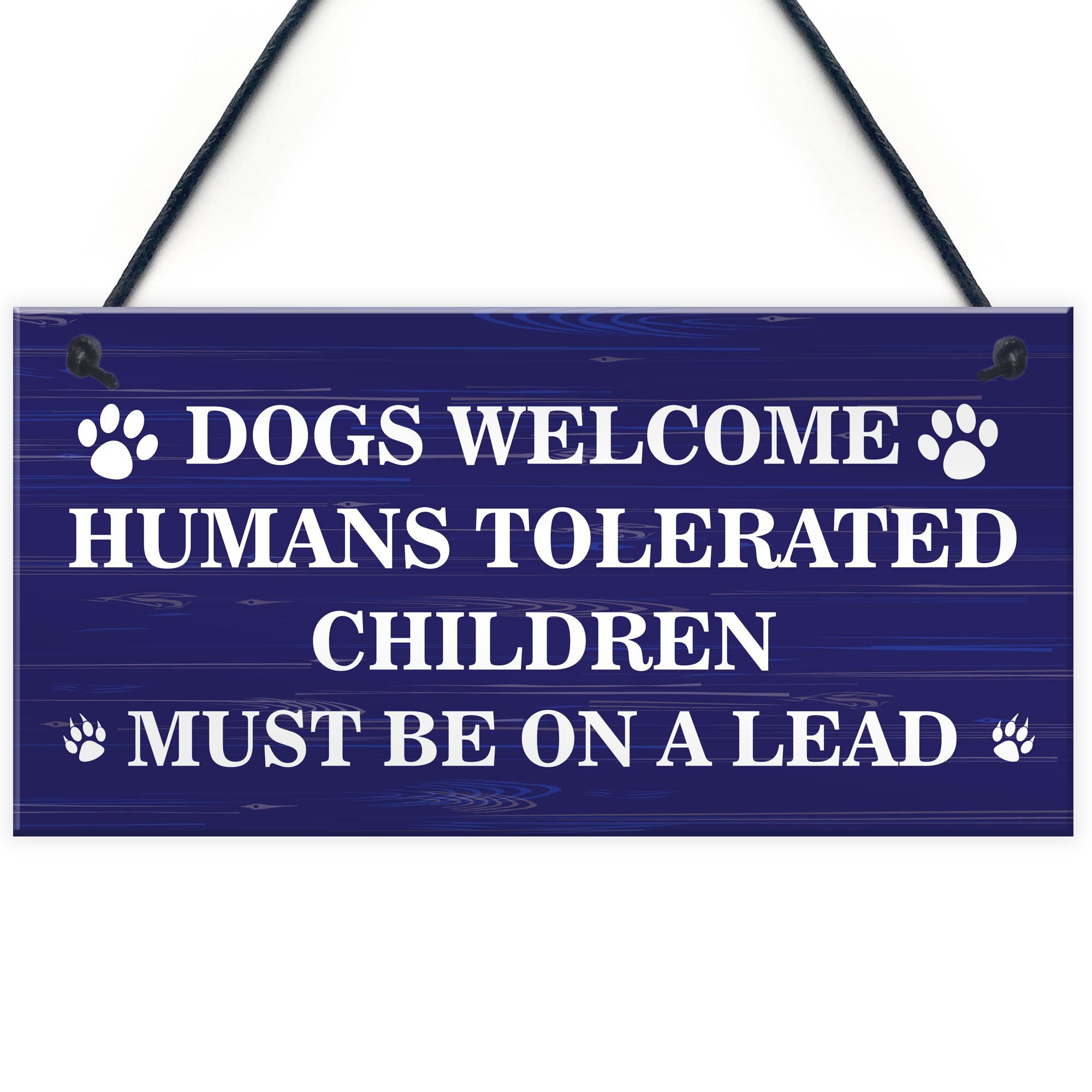 RED OCEAN Garden Sign, Dogs Welcome