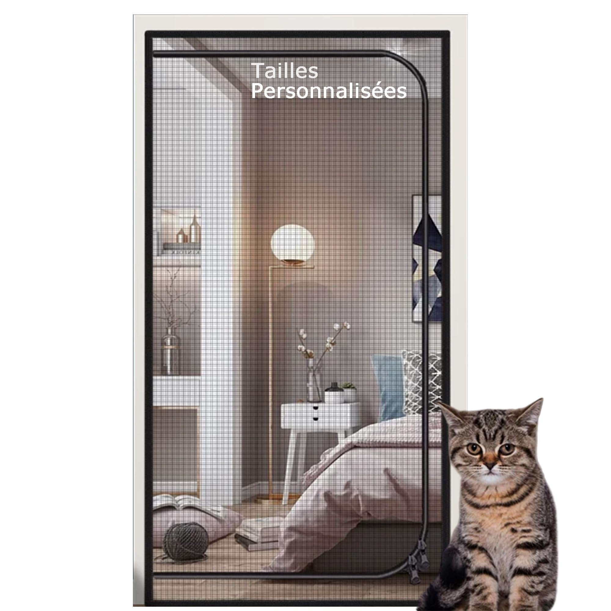 Porte moustiquaire pour chat : fini les griffures et les fuites par le balcon