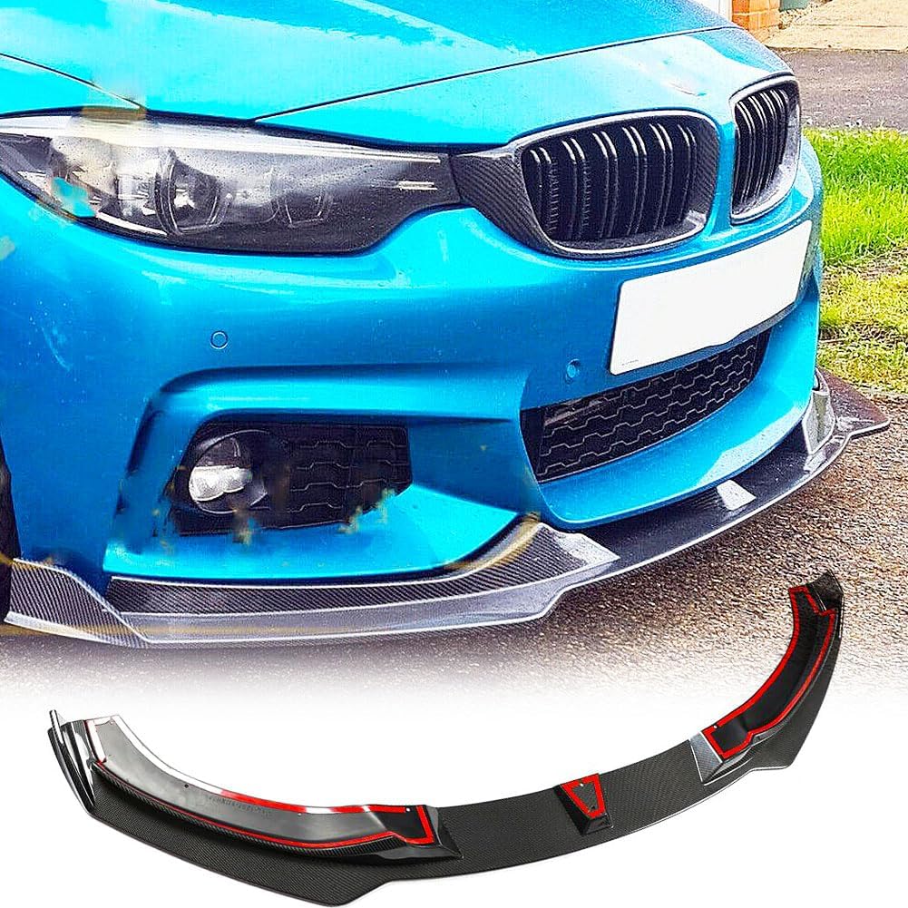 MCARCAR KIT Carbon Fiber Front Lip Compatible with BMW 4 Series F32 F33 F36 M Sport 2014-2019 418i 420i 428i 435i 440i Front Bumper Lip Splitter Spoiler Protector Factory Outlet