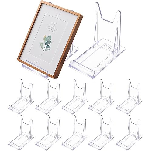 12 Pz Supporto Porta Piatti da Esposizione in Acrilico,Supporti Espositore