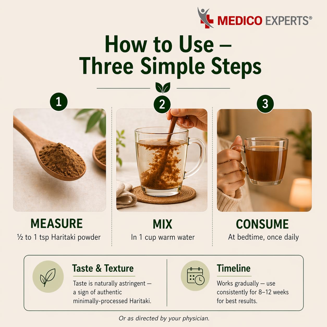 MedicoExperts Harad Powder - 200gm + 50gm Free | Harad Churna | Kadukkai, Karakkaya, Harde, Hirda, Inknut | Terminalia Chebula | FSSAI Certified, Lab Tested, No Additives 4