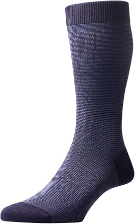 Pantherella Tewkesbury Cotton Blend Mid Calf Mens Dress Socks