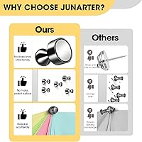 Vista 3 de Paquete de 20 Chinchetas Magnéticas, Imanes Negros Fuertes para Refrigerador, Imanes para Pizarra Blanca, Imanes para Refrigerador Fuertes, Imanes