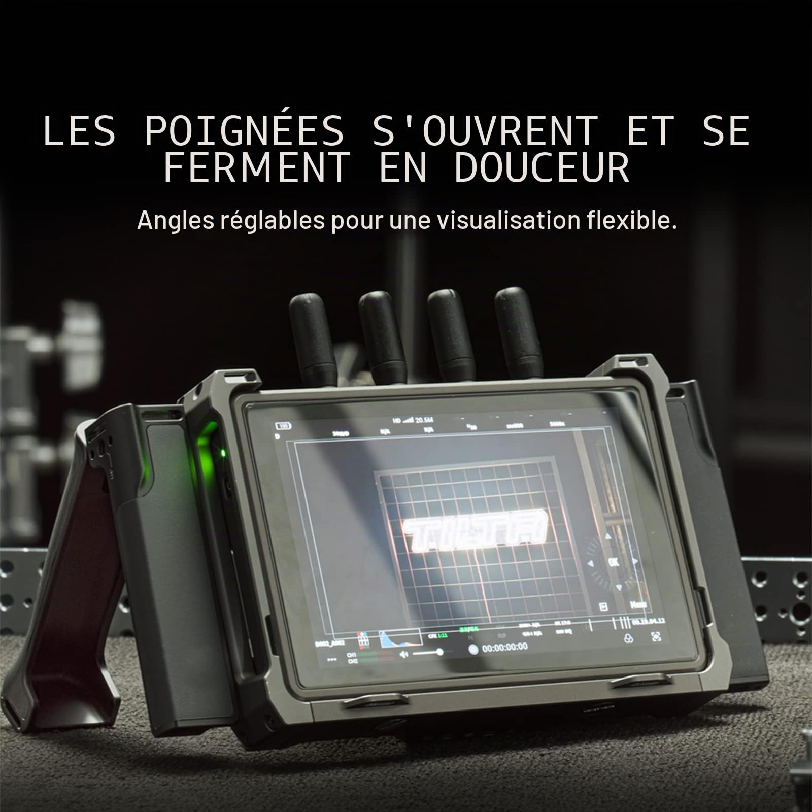 Tilta Monitor Support Handles Poignées de Support pour Moniteur à Distance DJI Via 1/4" -20 Threads Camera Accessorie Video Making Kit TGA-MSH