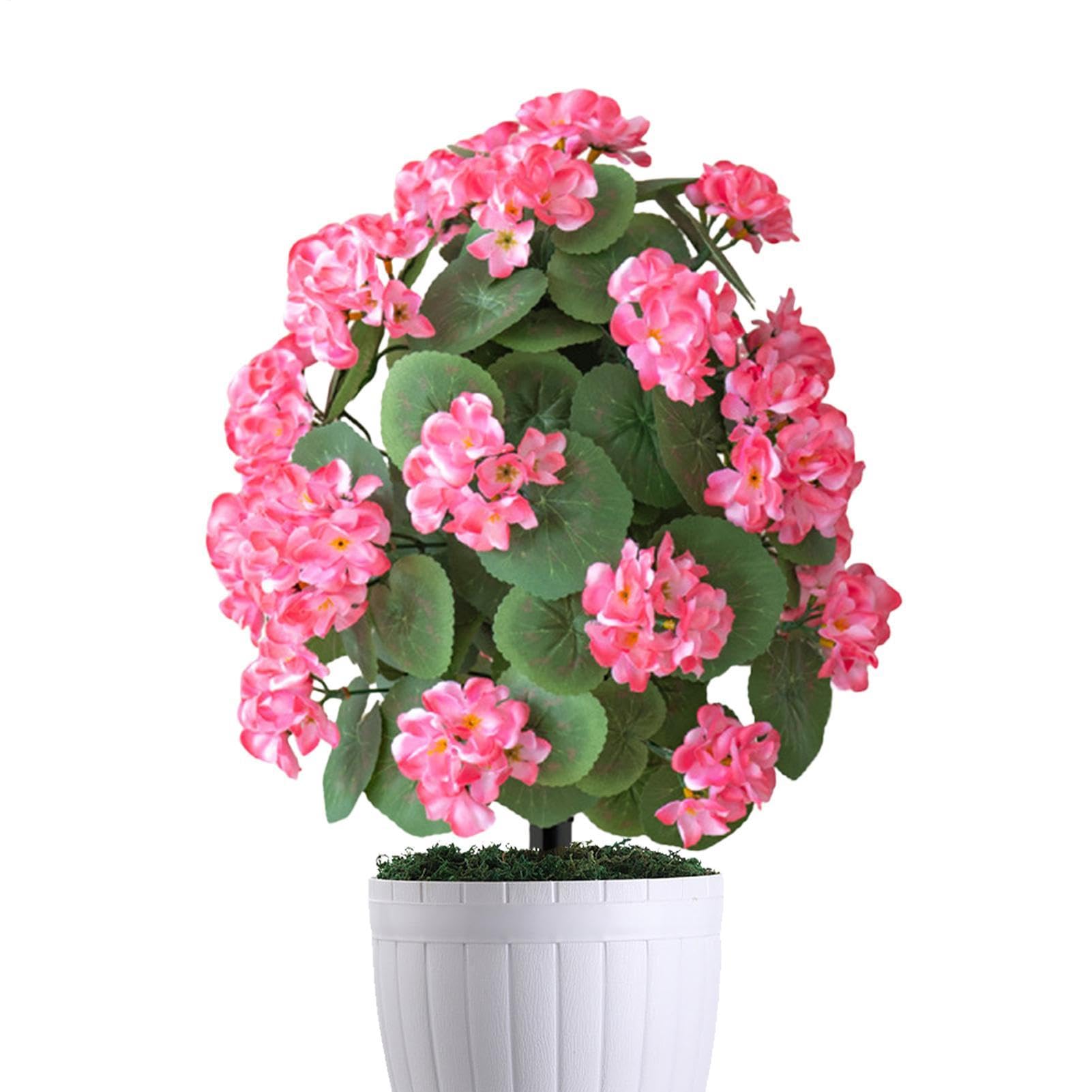 Begonias artificiales con estacas para exterior que solucionan el cuidado de plantas en verano