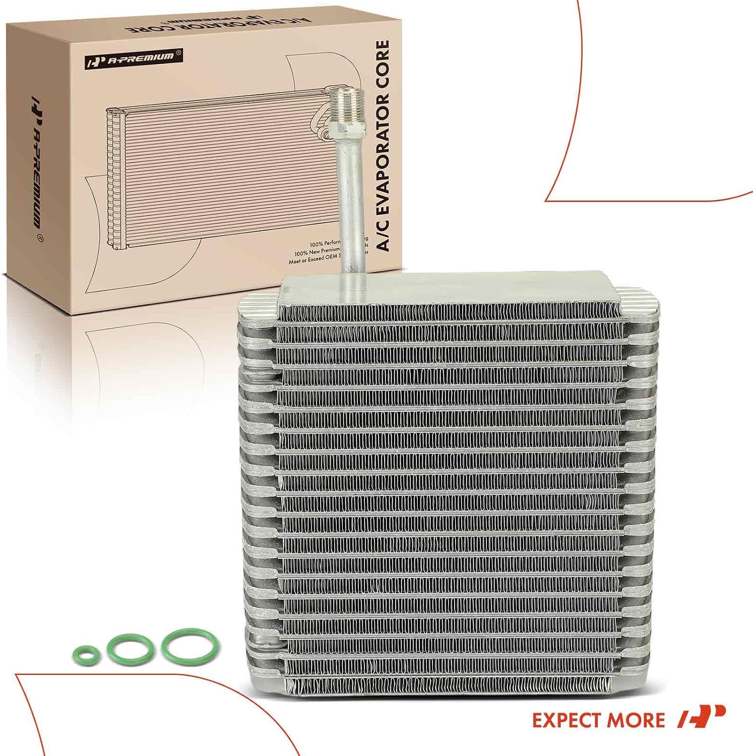 A-Premium AC Evaporator Core Compatible with Mazda 626 1988-1992, MX-6 1988-1989/1991-1992