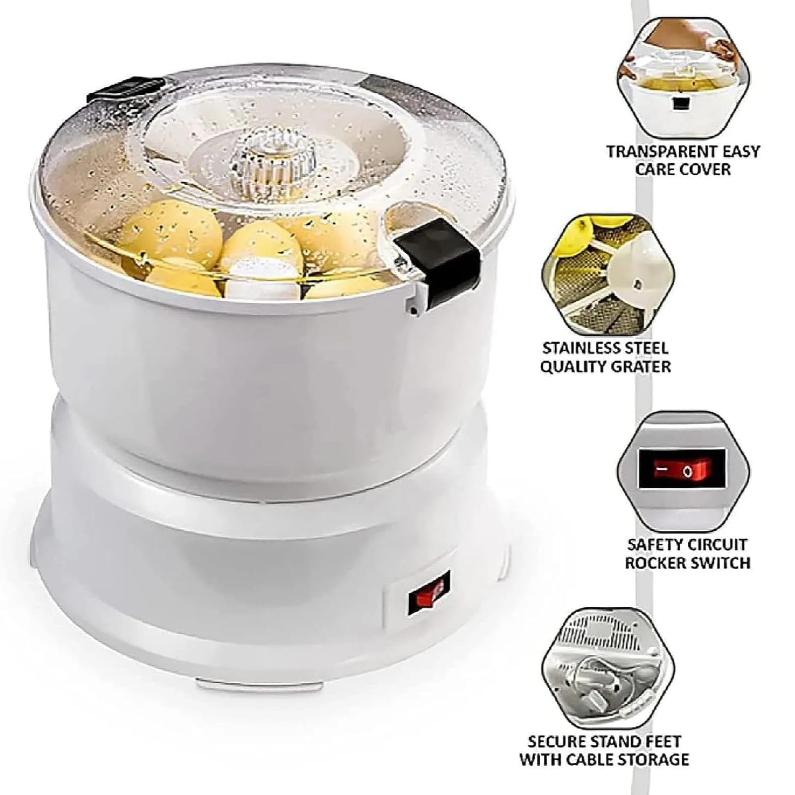 Pelador De Patatas, Pelador De Verduras Doméstico | Acero Inoxidable 85W, Capacidad 1kg, Pela Y Deshidrata Verduras En 2 Minutos, For Uso En Cocina Y Restaurante