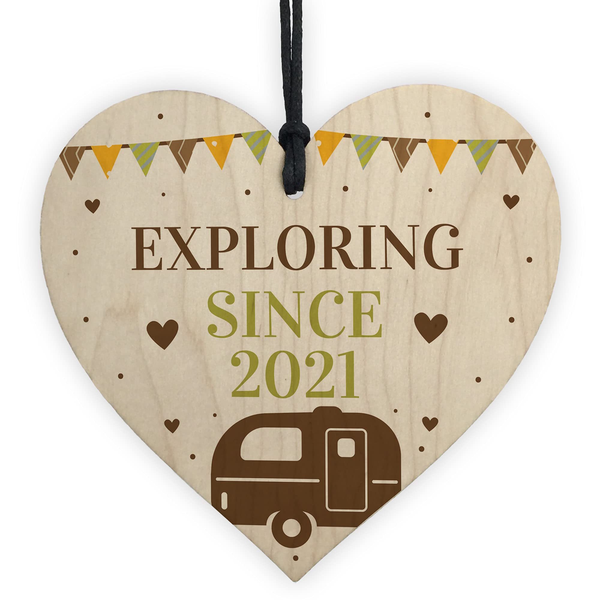 Caravan Sign Caravan Decor Hanging Door Sign Retirement Gift Personalised