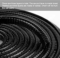 Vista 2 de SINGARO Protector de borde de puerta de automóvil de 33 pies (10M) sin pegamento, tira protectora de entrada de puerta de coche, protector de borde