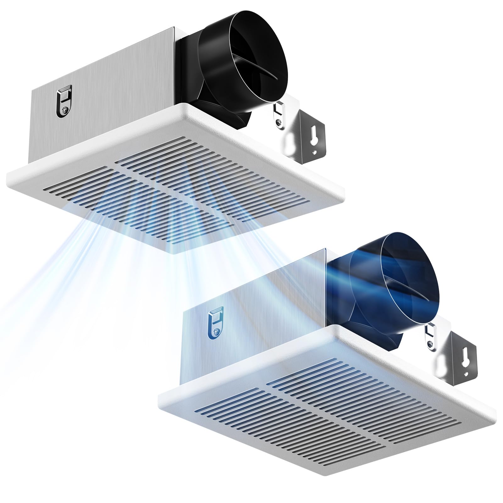 Amico Bathroom Exhaust Fan 2 Pack, 80 CFM, 1.0 Sones, Low Noise, ...