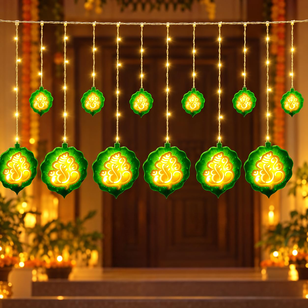 Fairy Curtain Lights - 300 LED Warm White -14
