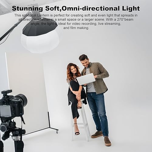 Miniatura 4 de Caja de luz de lartern de 33.5 pulgadas  33.5 in con soporte de luz resistente, caja de luz posterior de liberación rápida, modificador de luz suave