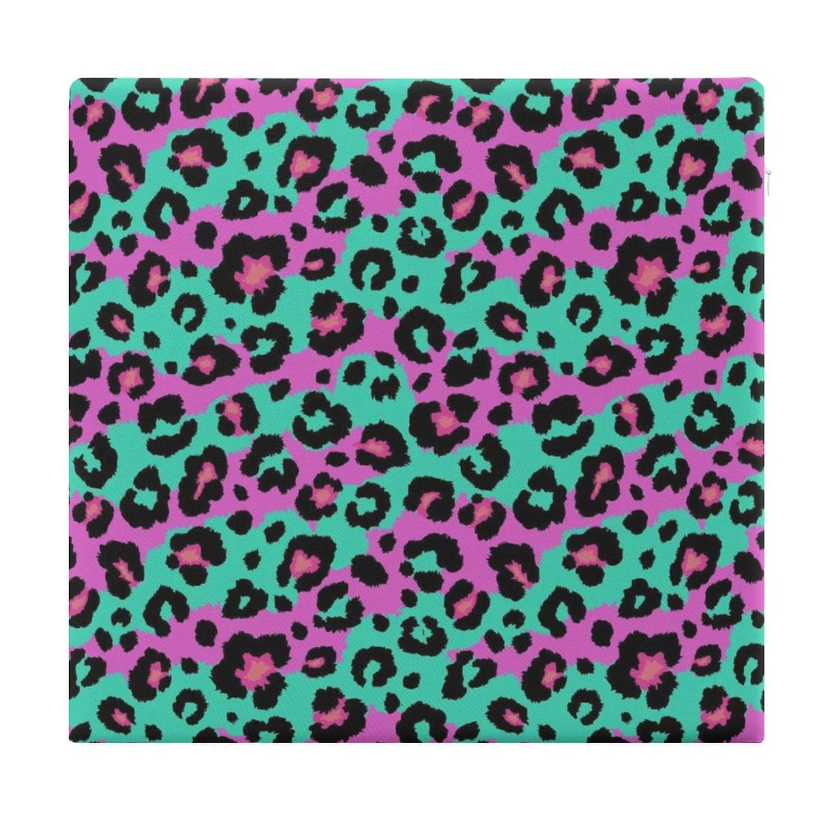 JZemdybill Chair Pad, Leopard And Zebra Seat Pad, Square Chair Cushion for Yoga Living Room Balcony