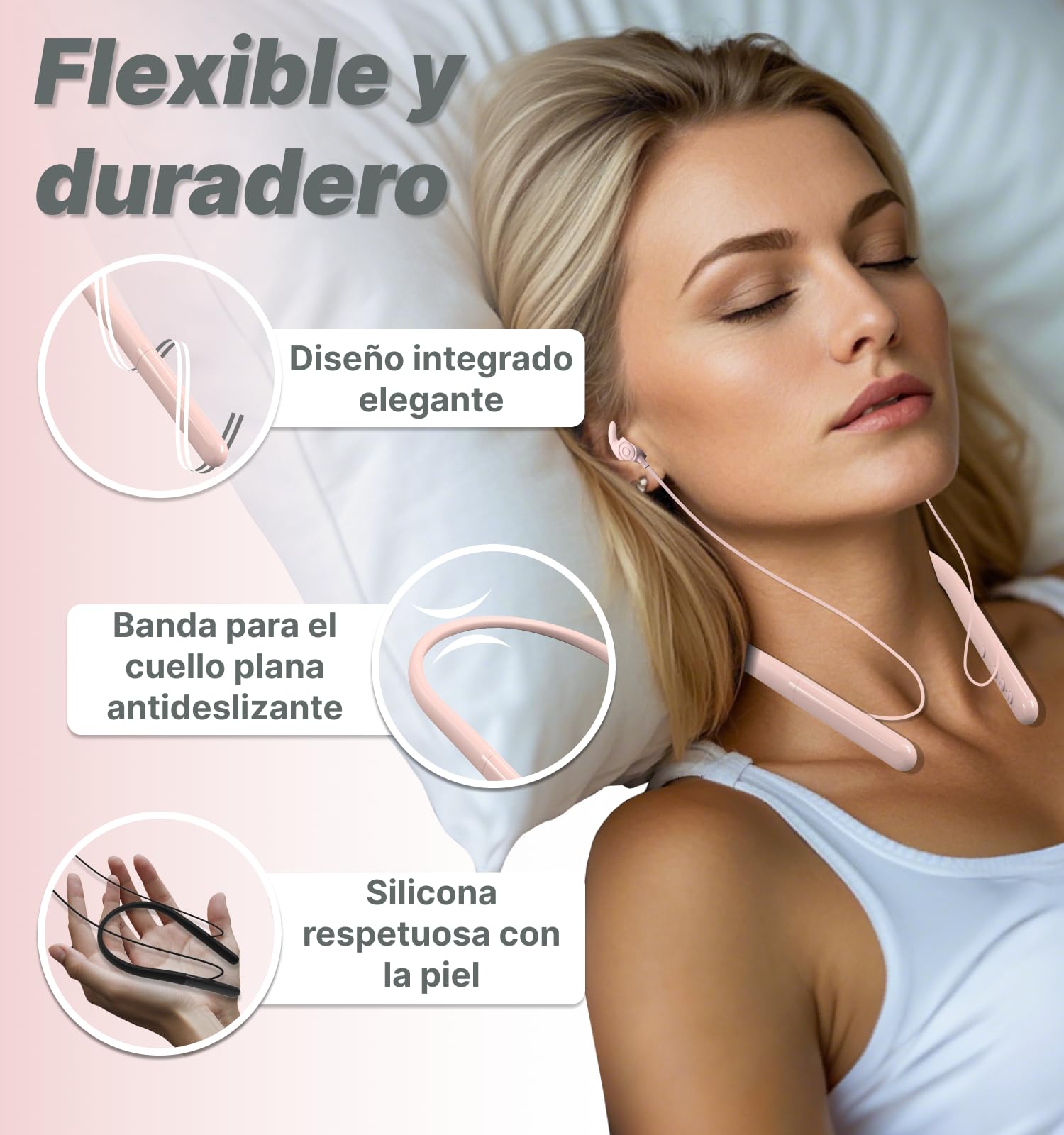 Hmusic HS88 BT Auriculares Dormir, Aislamiento de Ruido | Aislamiento acústico 30 dB, Silicona suave, 12 horas de autonomía, Platos de diseño para ronquidos, Yoga, viajes, relajación