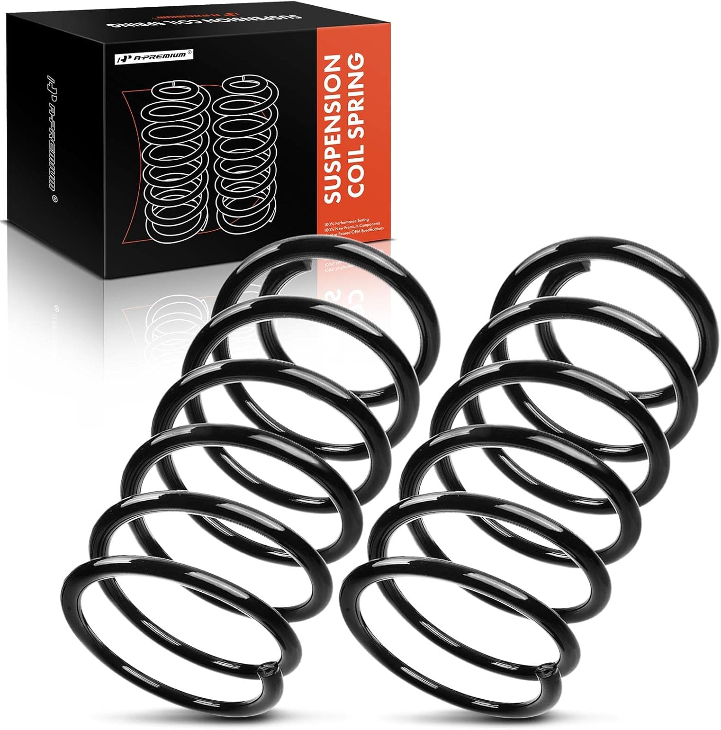 A-Premium Front Coil Springs Compatible with Chevrolet Cobalt 2005-2010, HHR 2006-2011 & Pontiac G5 2007-2010, Driver and Passenger Side, 2-Pack, Replace# 10376189, 22227799
