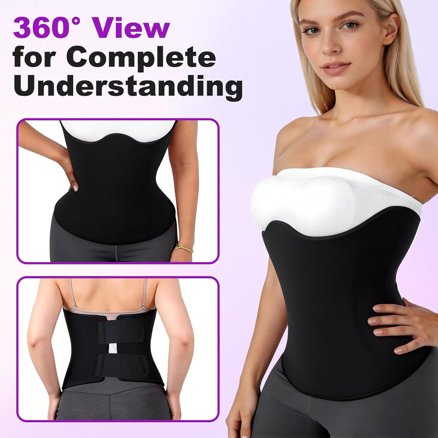 360 Lipo Foam Ab Board Post Surgery Soft Foams with Full Coverage Liposuction Abdominal Compression Board Recovery