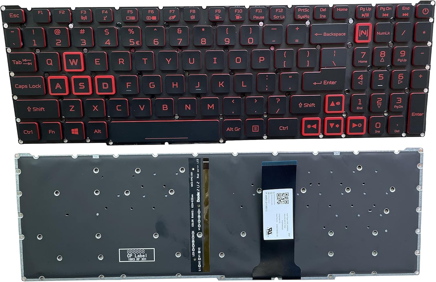 Teclado de substituição para laptop Acer Predator Helios 300 PH315
