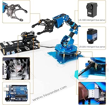 Adeept 5DOF Robotic Arm Kit For Arduino Uno R3 RobotShop, 45% OFF