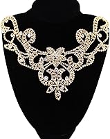 Vista 17 de PEARLY JUN Apliques de diamantes de imitación de plata con apliques de diamantes para vestidos, costura a mano, proyectos de manualidades, ropa